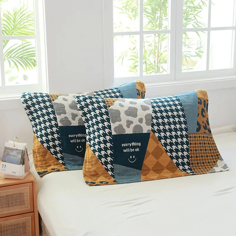 New Five-layer Gauze Cotton Pillow Towel