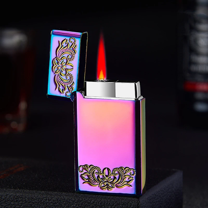 New Ultra-thin Metal Windproof Lighter