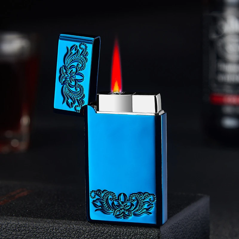New Ultra-thin Metal Windproof Lighter
