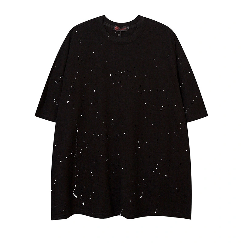 Half-sleeved Harpoon Dot Star Print