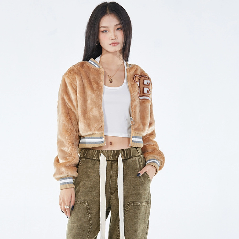 Loose Short Fashion Cotton Coat Woman