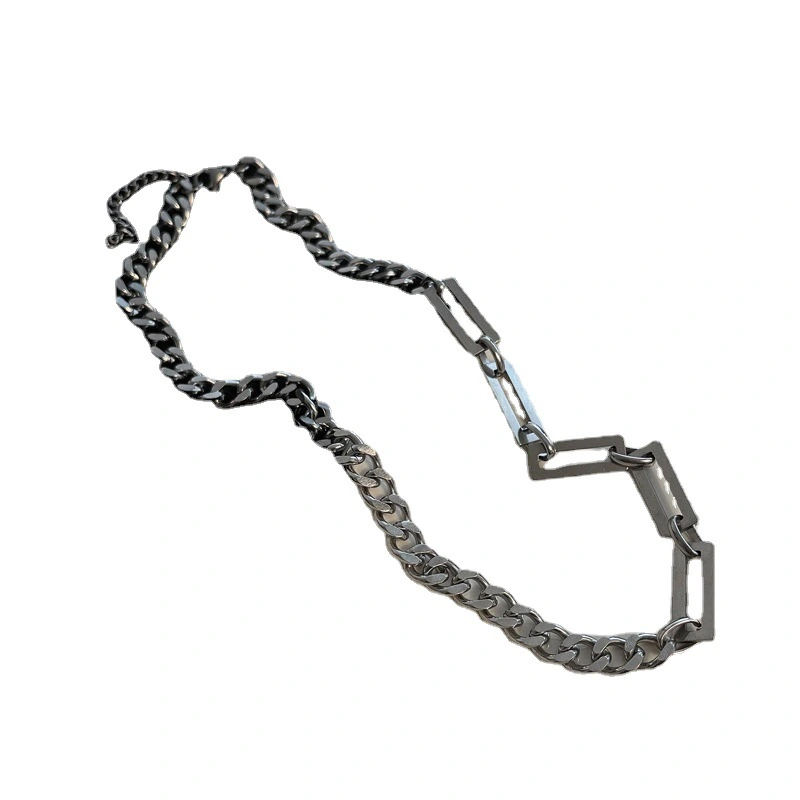 Women's Cuban Titanium Steel Stitching Sweater Necklace