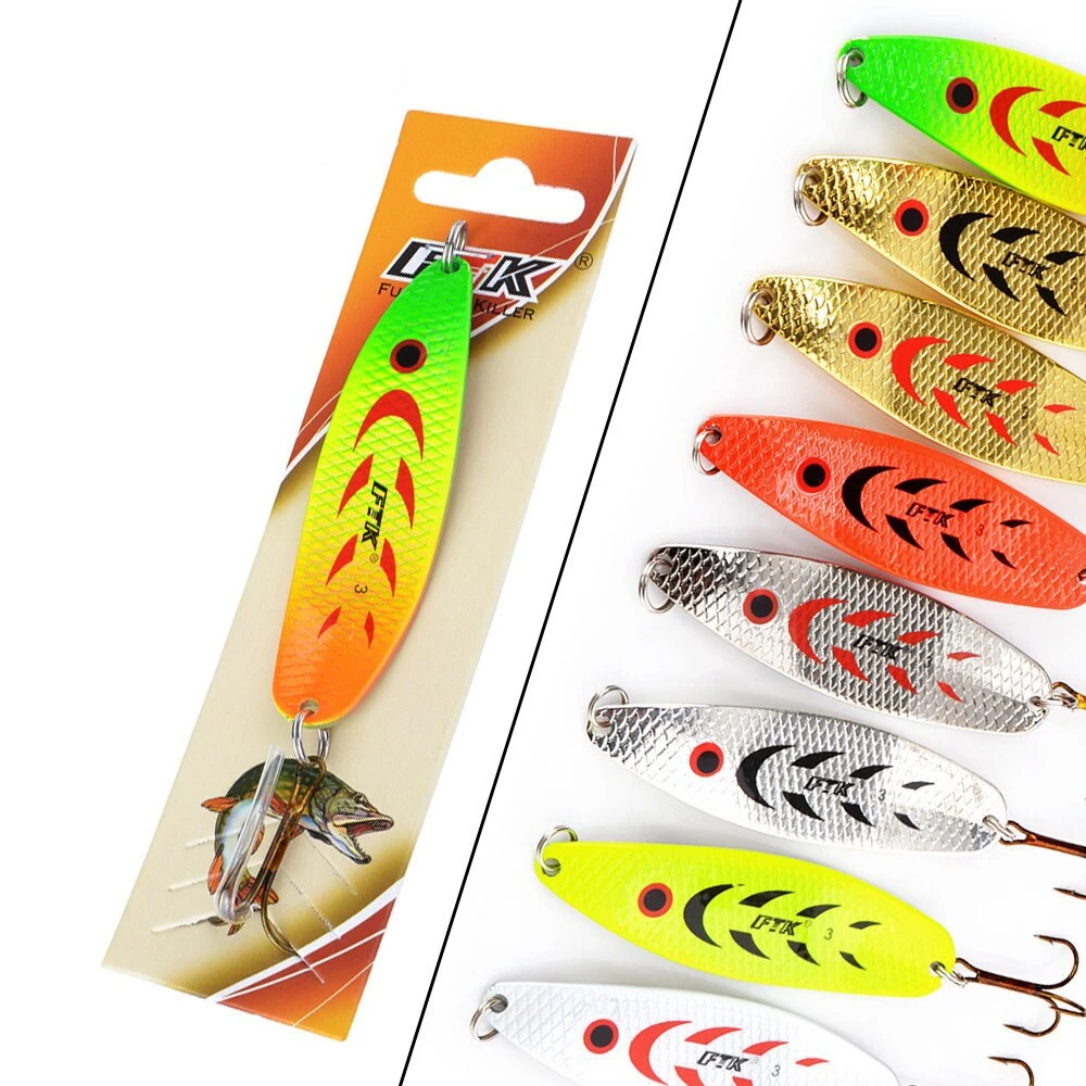 Colorful Sequin Spoon Lures Willow Leaf Simulation Lures