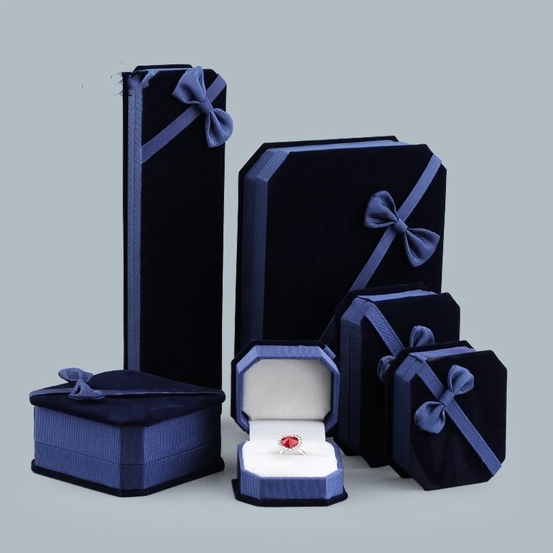 Blue Bow Jewelry Storage Box