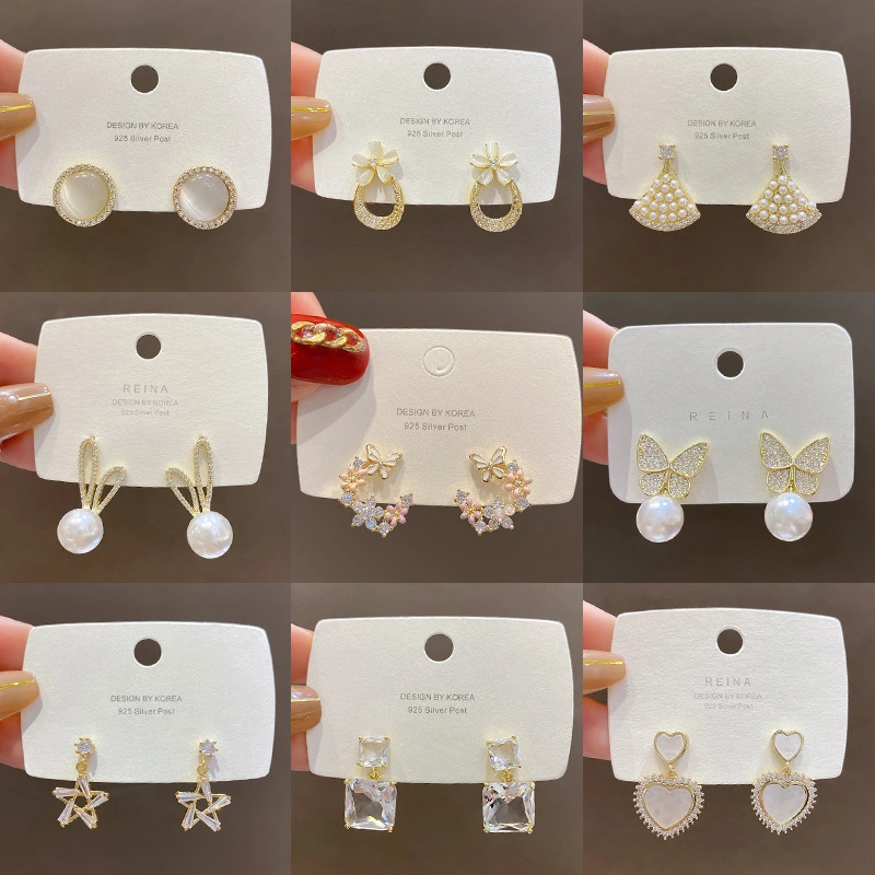 Bowknot Zircon Fashion Earrings Female