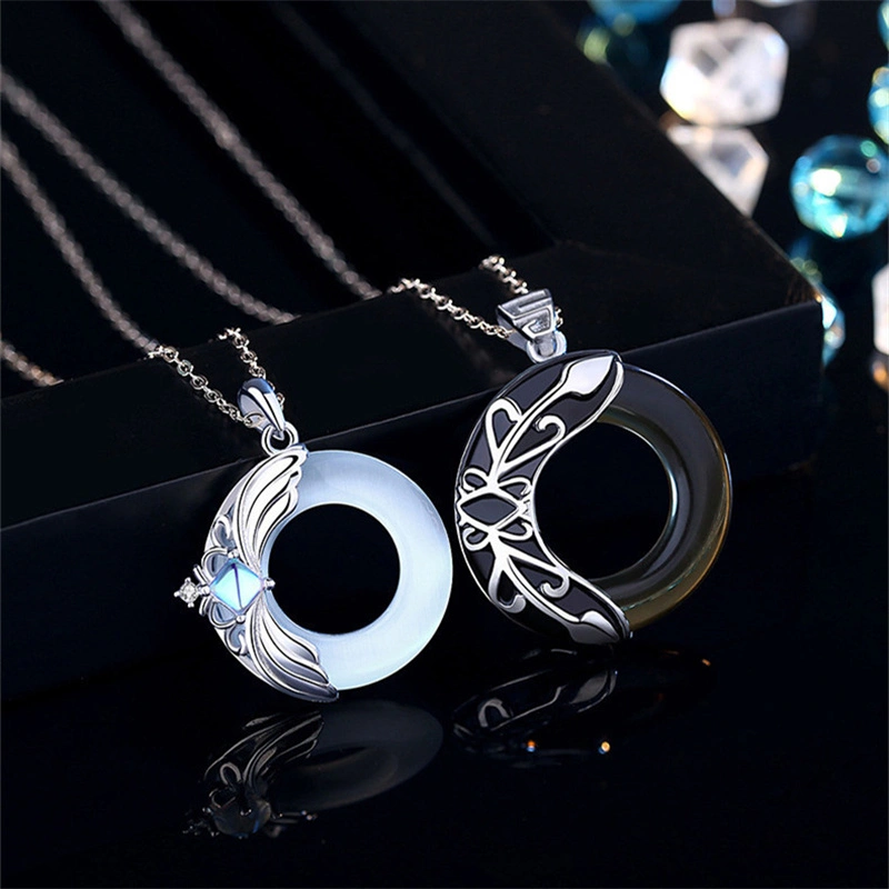 Princess And Knight Lovers Necklace