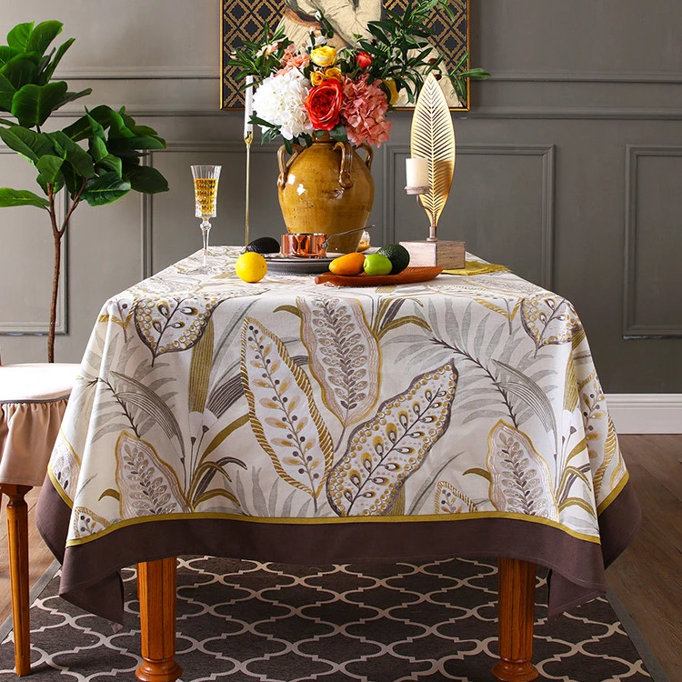 Fabric Fashion Cotton Linen Printed Tablecloth