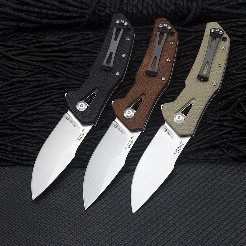 High-quality Sharp Wooden Handle Multi-function Folding Knife