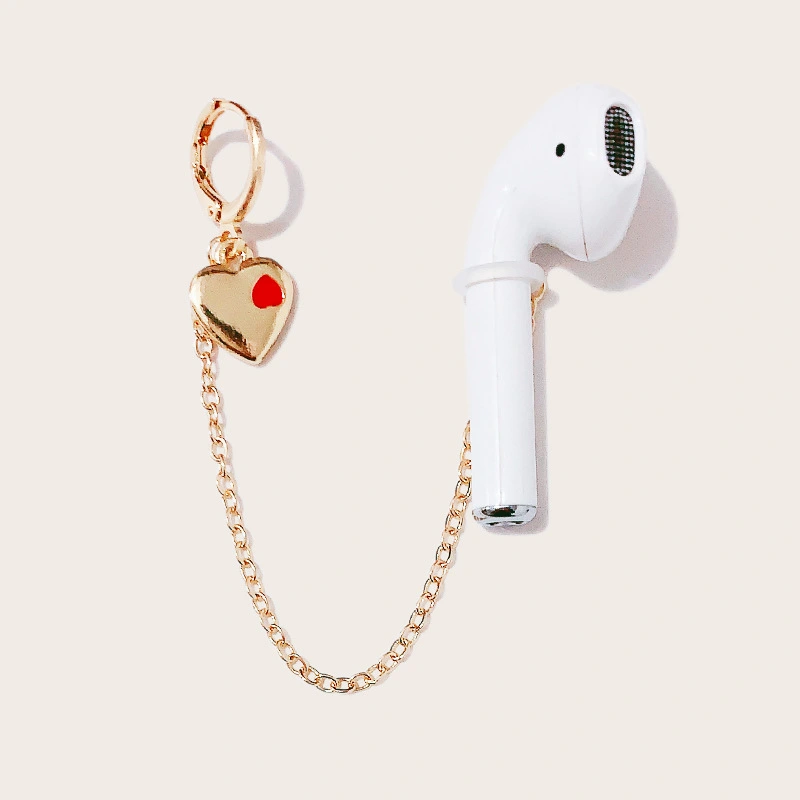 Creative Alloy Earrings Bluetooth Headset Anti-lost Rope