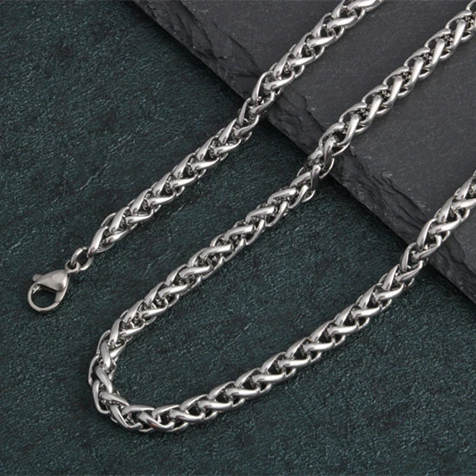 European And American Stainless Steel Basket Chain Wheat Chain