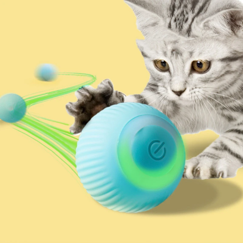 USB Rechargeable Gravity Electric Rolling Ball Electric Cat Toy