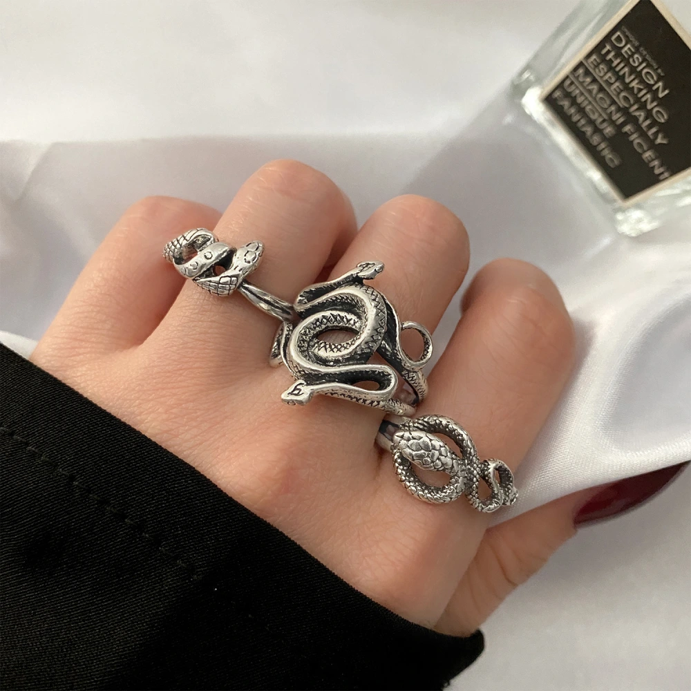 Retro Snake Exaggerated Personalized Domineering Ring