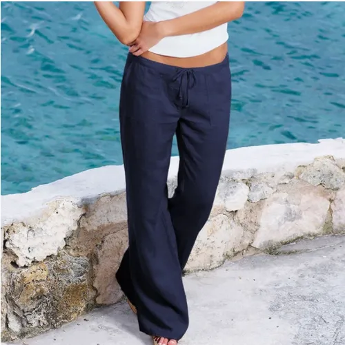 Women's loose trousers with pockets