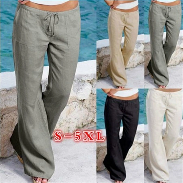 Women's loose trousers with pockets