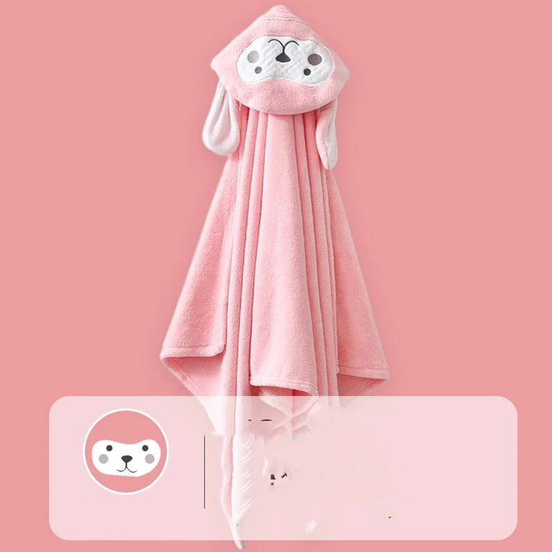 Children's Bath Towel Cape  Coral Velvet