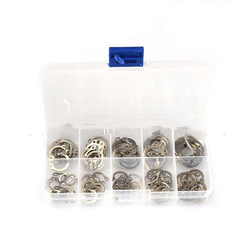 100pcs Boxed Elastic Circlips For Shafts