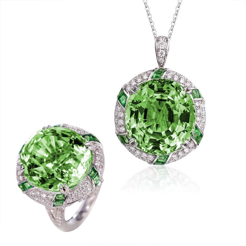 Domineering Open Ring Color Jewelry Set