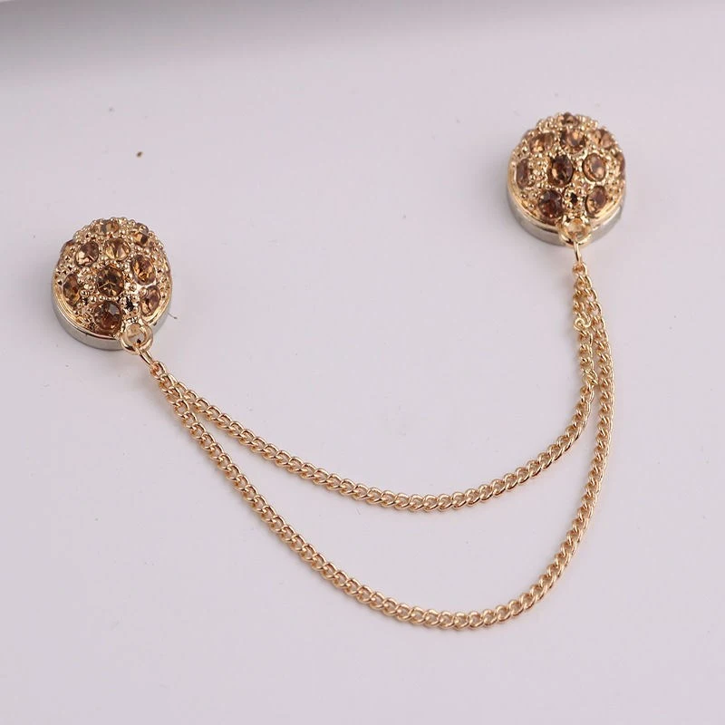 Magnet Buckle Women's Brooch Anti-lost Buckle Chain