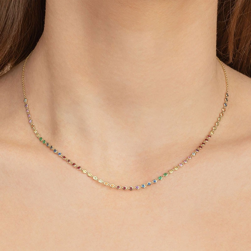 Sterling Silver Clavicle Chain Silver Chain Necklace