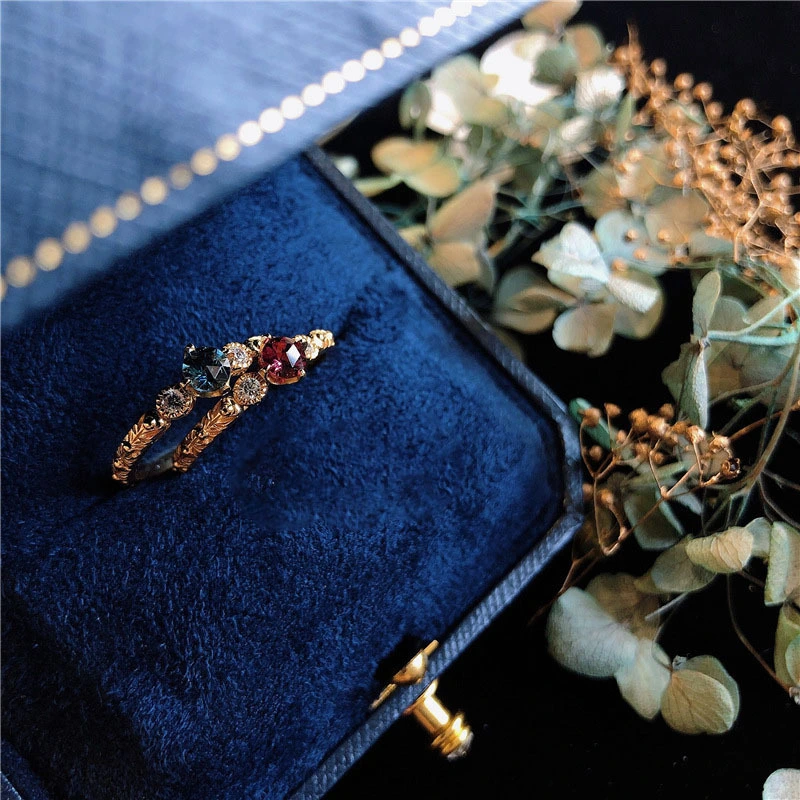 Garnet Topaz Vintage Women's Ring