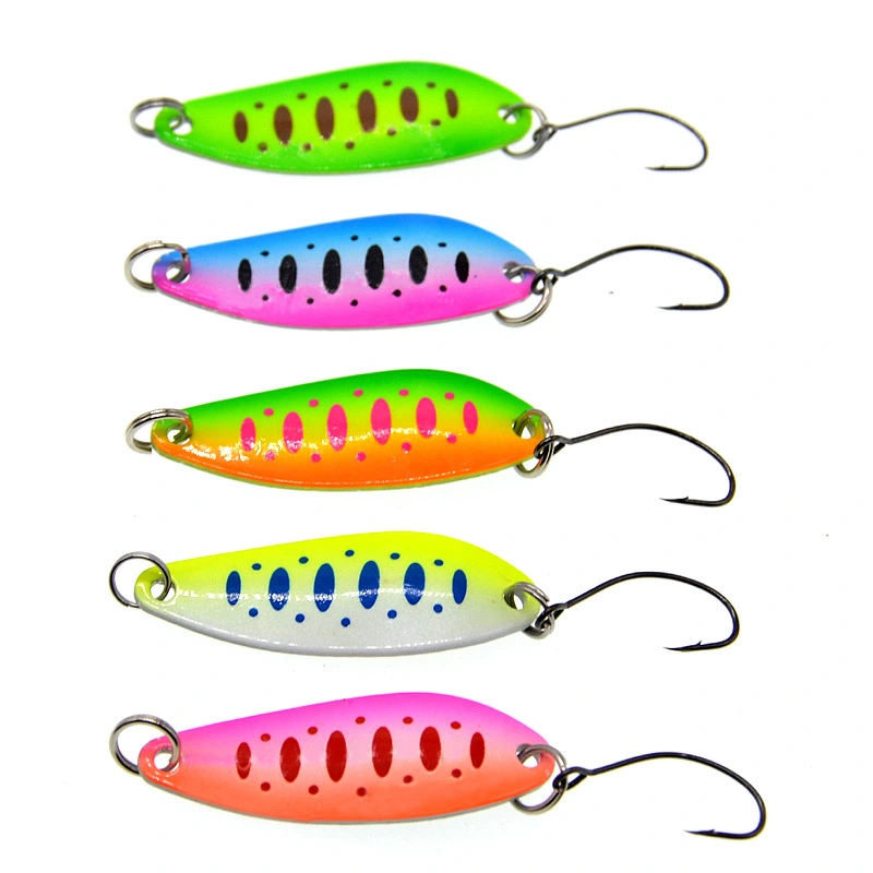 Curved Sequin Colorful Willow Multicolor Fake Lures