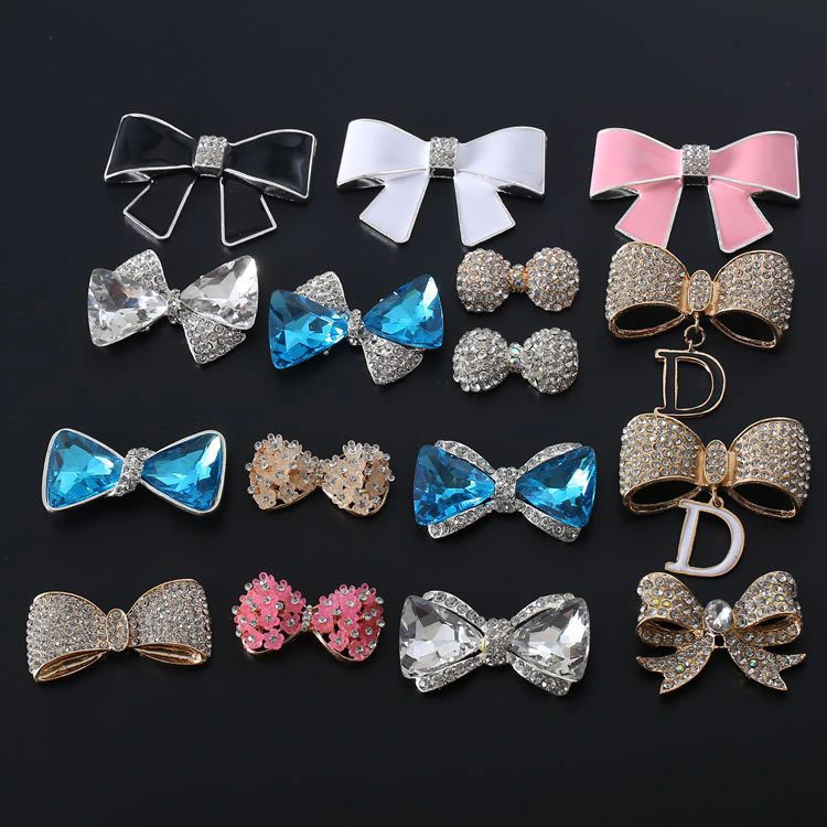 Diamond Bow-shaped Shoe Buckle Accessories Diy Phone Case Ornament Accessories