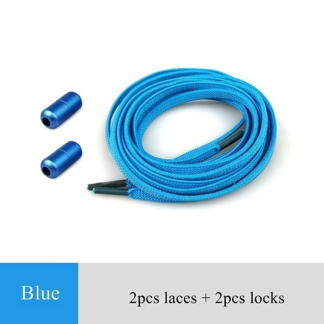 1Pair New Flat Elastic Locking Shoelace No Tie Shoelaces Spe