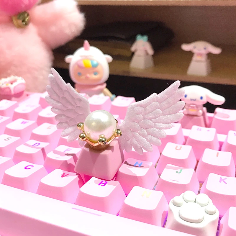 Angel Wings Cross Shaft Mechanical Keyboard Personalized Key Caps