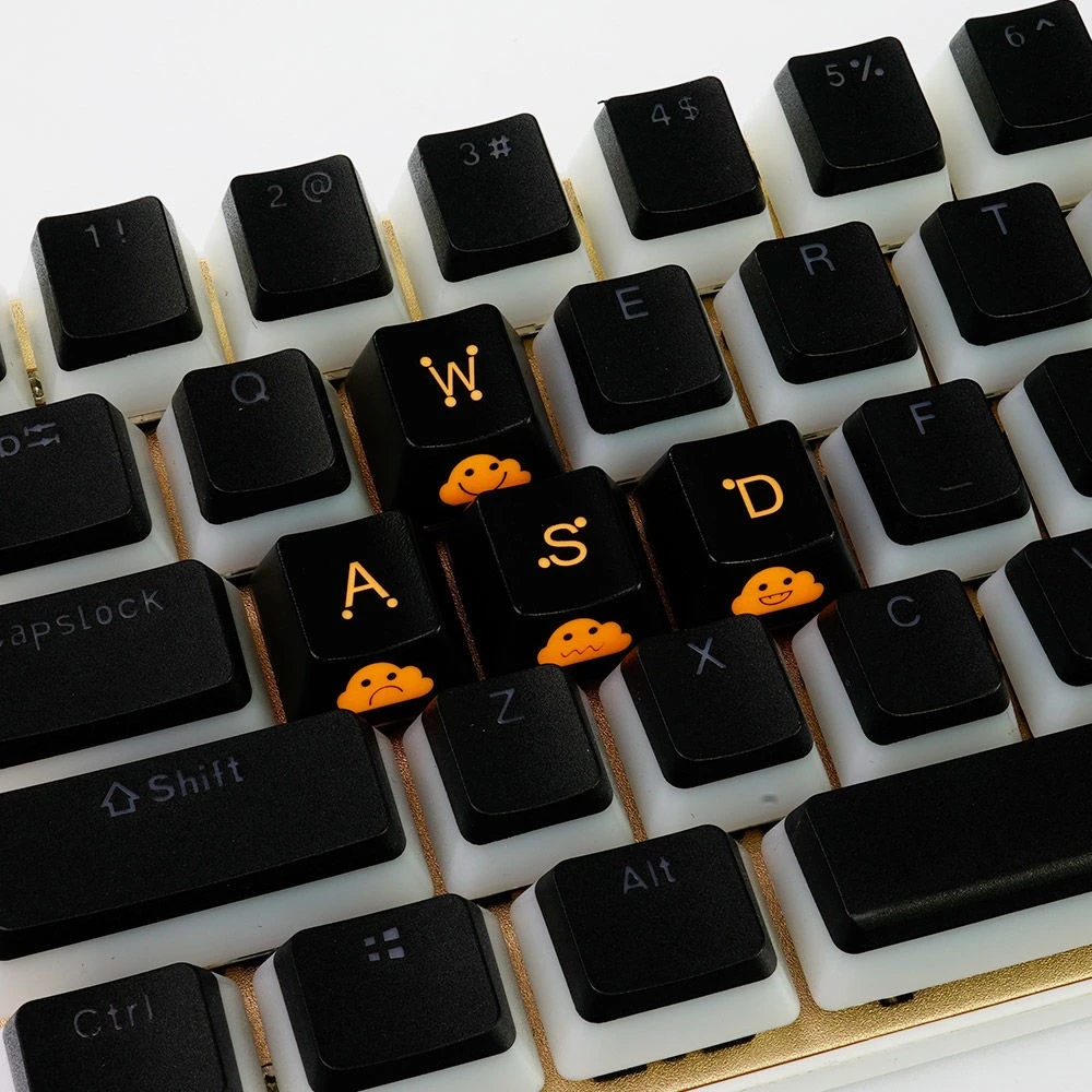 Home Minimalist Personality Translucent Cartoon Keycaps