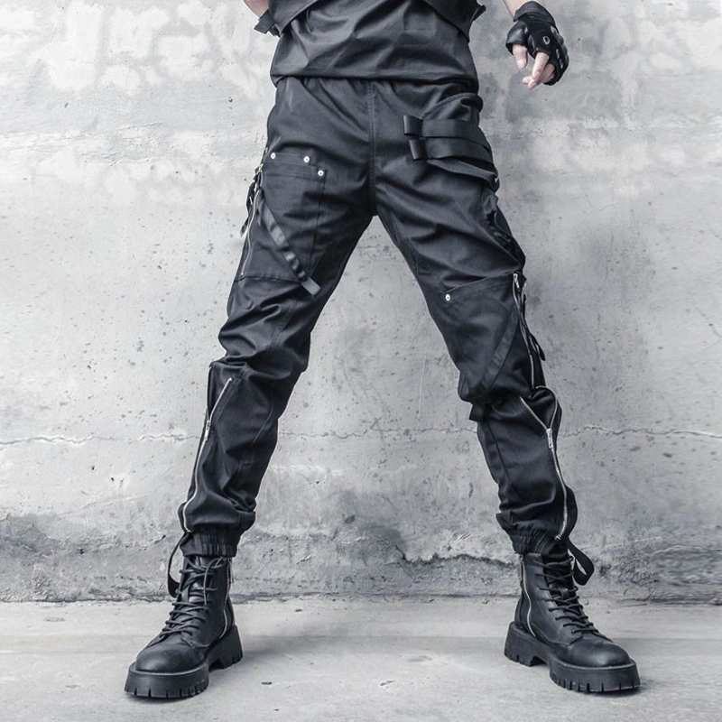 Minority Design Dark Overalls Men's Trend Is Loose