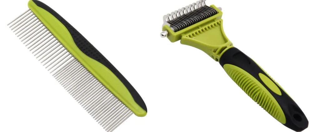 Pet double-sided hair comb cleaning comb