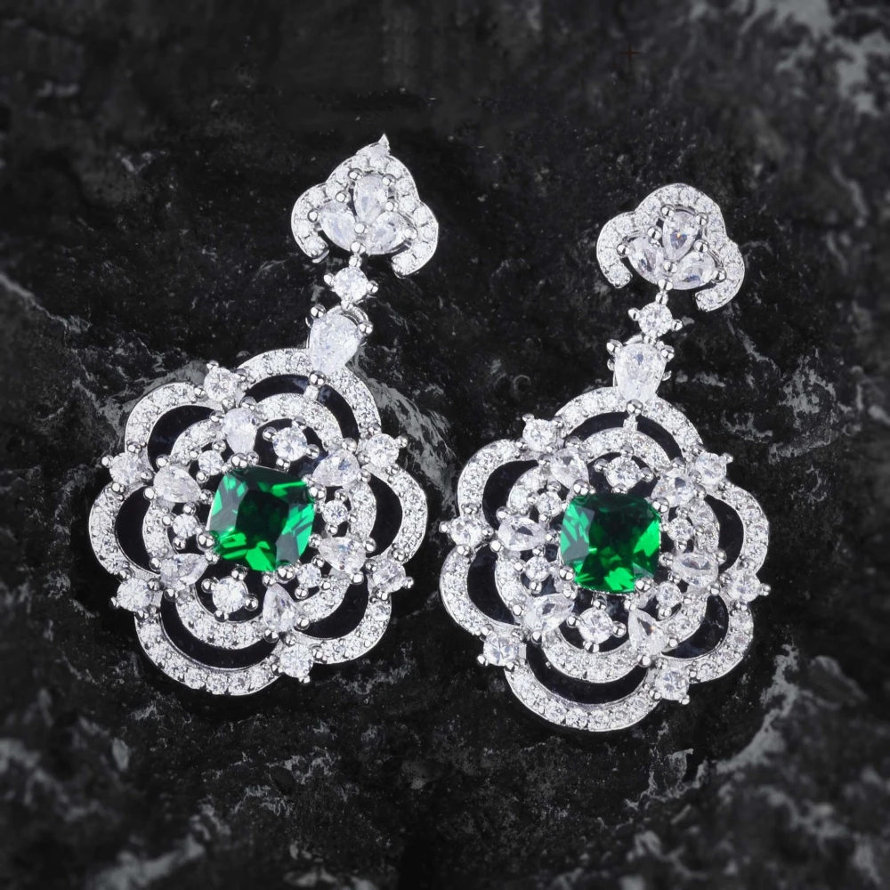 Earring Heavy Industry Micro-inlaid With Diamond Retro