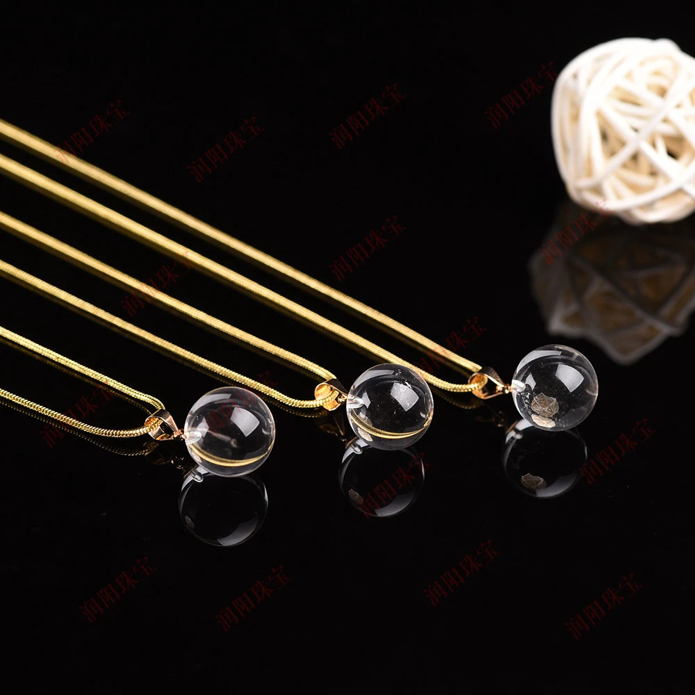 Simple Fashion Hoisting Raw Stone Polishing Necklace