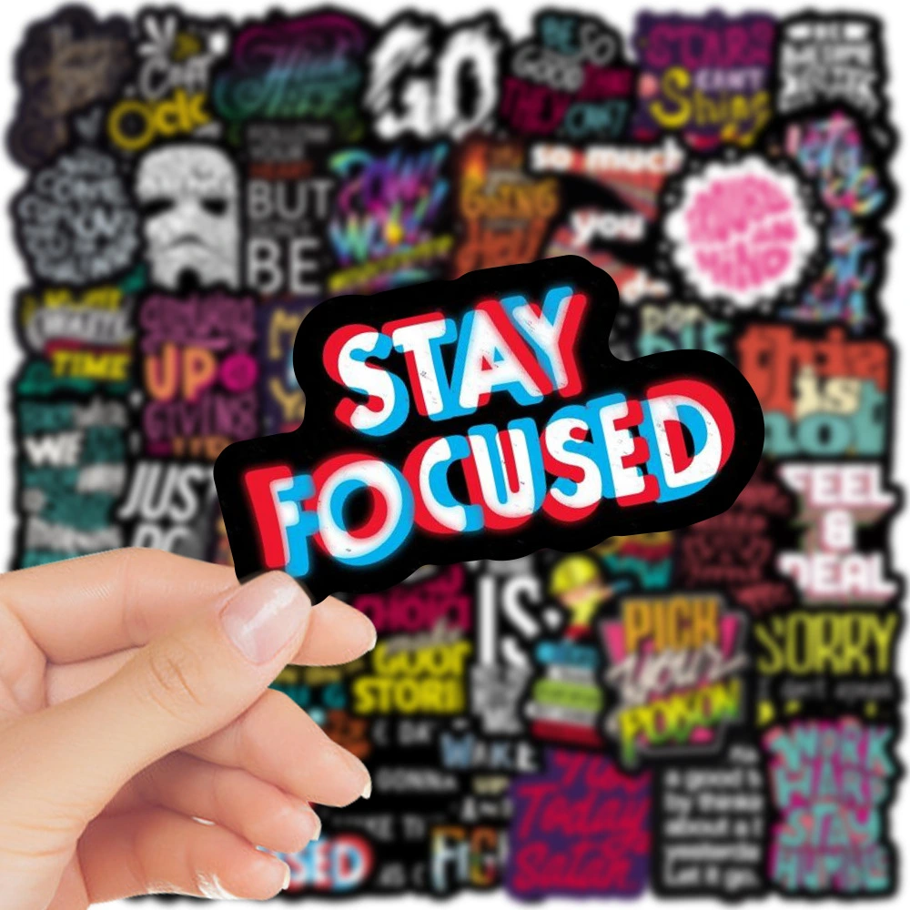 New Inspirational Graffiti Text Sticker