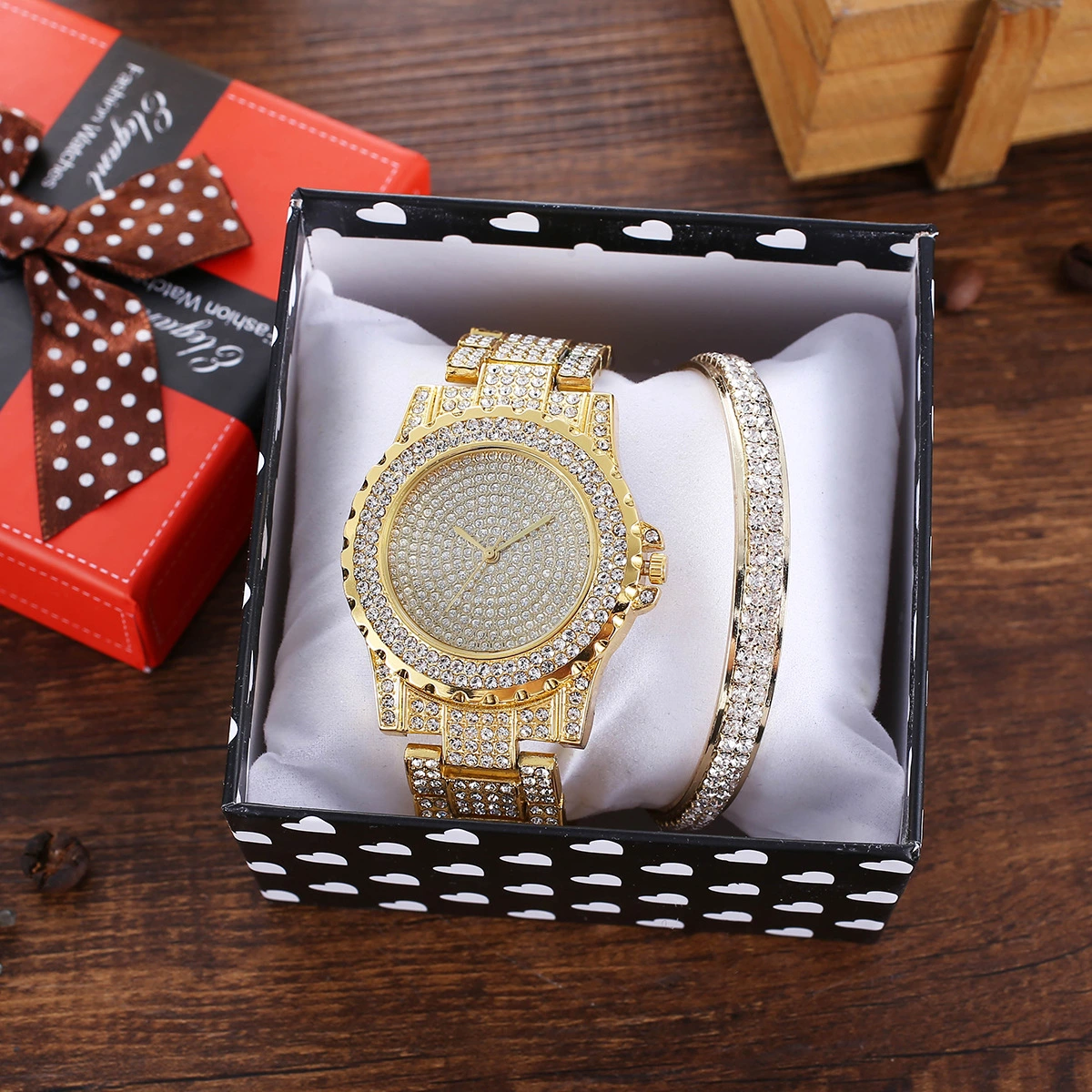 Fashion Diamond Steel Band Quartz Watch