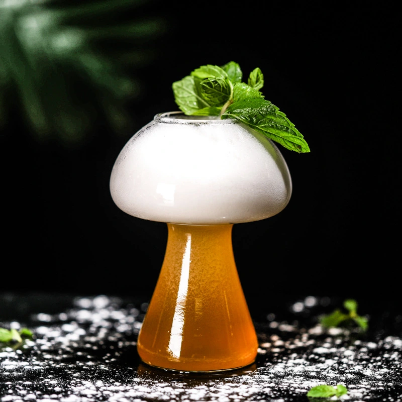 New Online Red Mushroom Cup Cocktail Glass Creative Molecular Food Bar