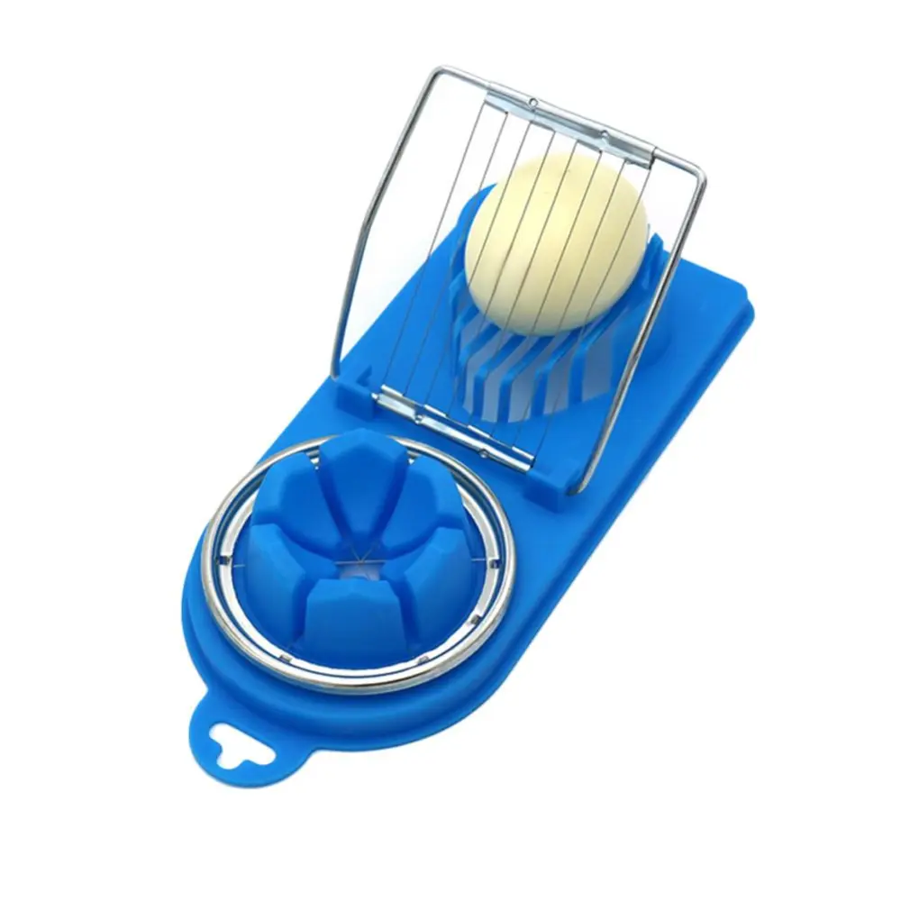 Kitchen stainless steel egg slicer