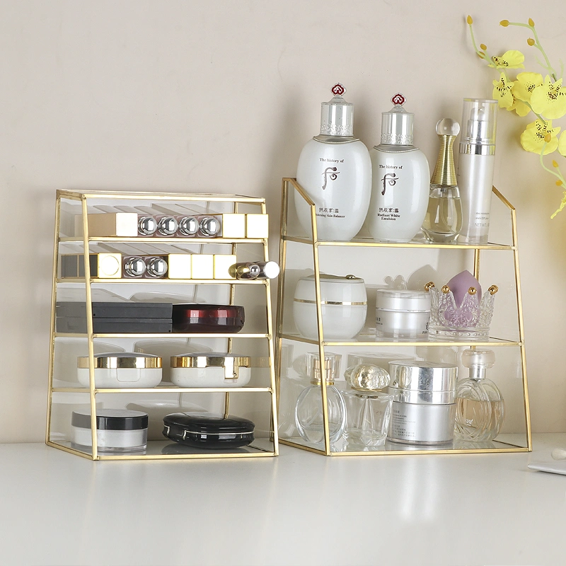 Table Glass Cosmetic Storage Box