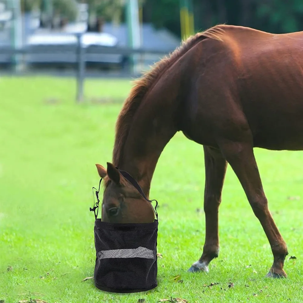 Horse Feed Feeding Bag Adjustable Size