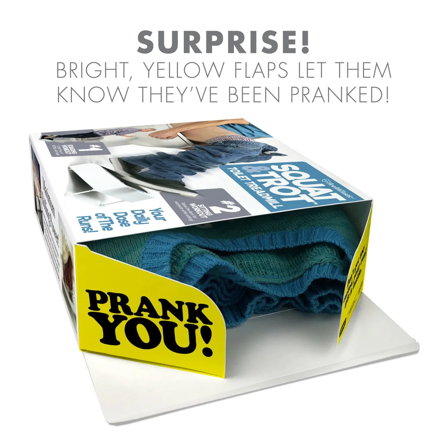 Prank Pack Squat & Trot Gag Gift Box, Wrap Your Real Present in a Funny Prank-O Authentic Gag Box | Novelty Gifting for Pranksters