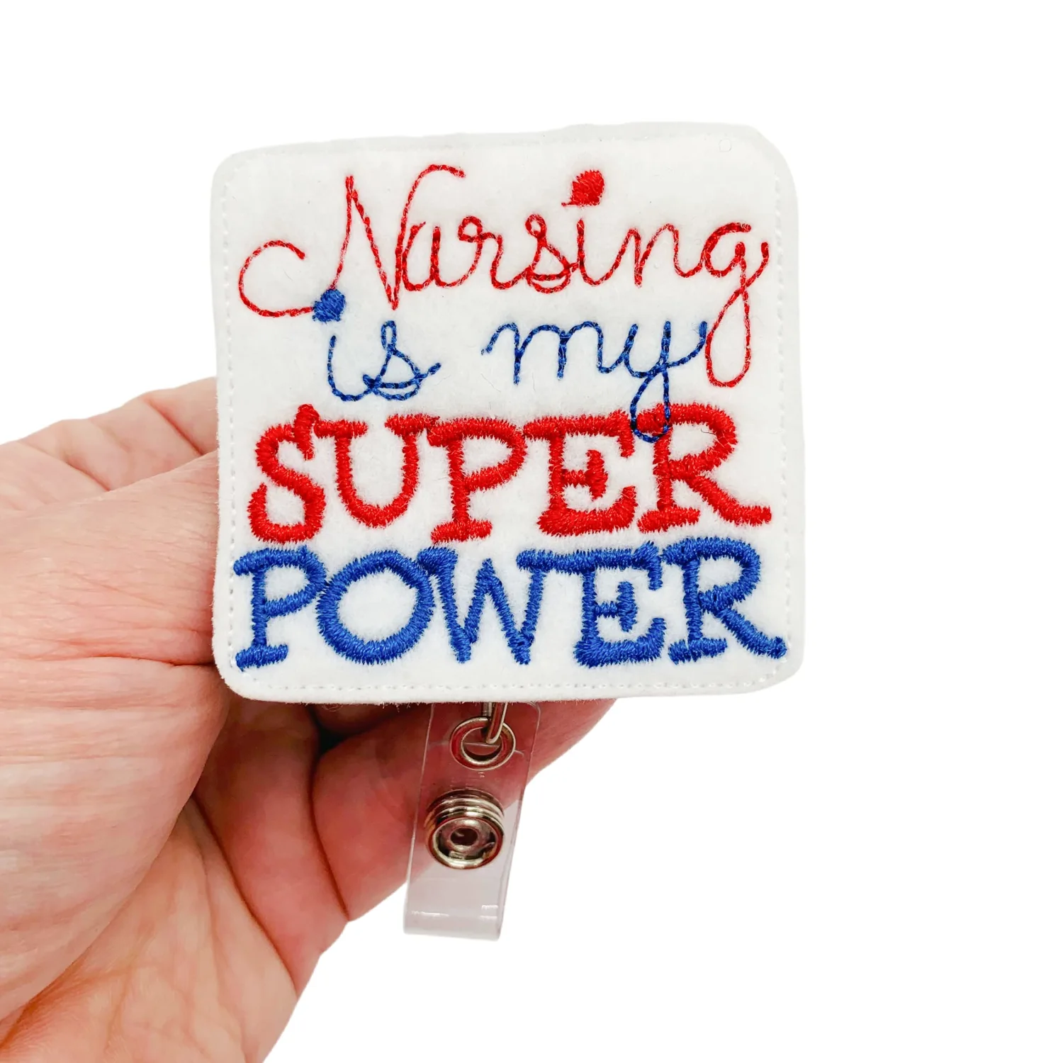 Nursing is My Super Power Badge Reel