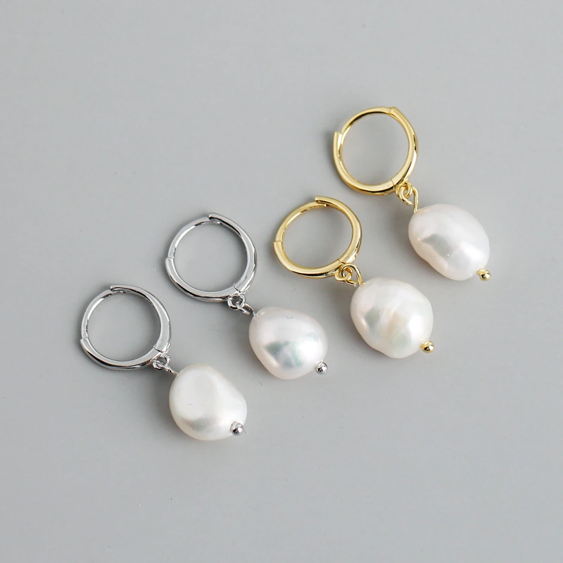 Women's S925 Sterling Silver Freshwater Pearl Earrings