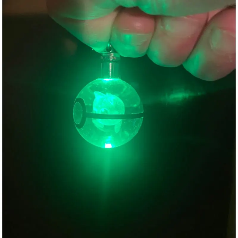 Jigglypuff PM Crystal K9 Led Keychain