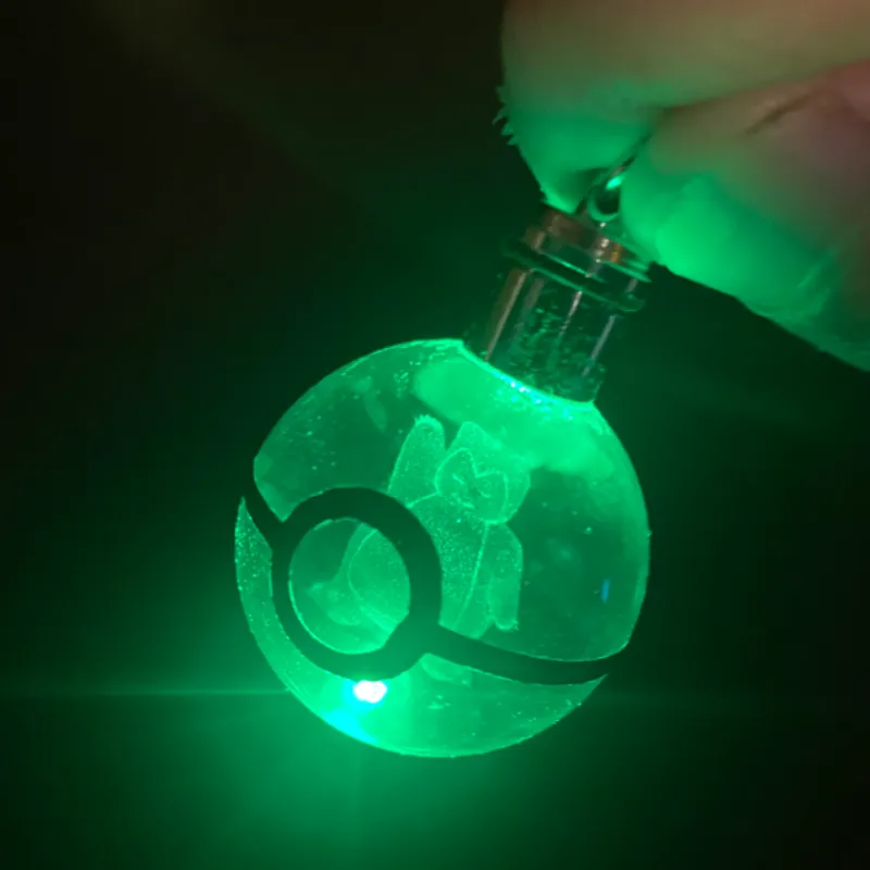 Snorlax PM K9 Crystal Led Keychain