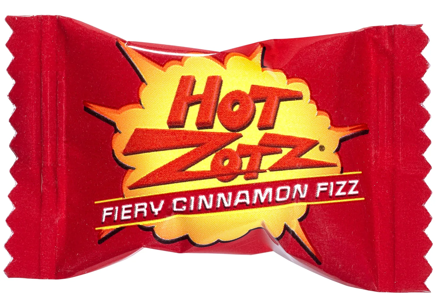Zotz Fizzy Old Fashioned Hard Candy - Fiery Cinnamon Flavored Candy, Individually Wrapped Hard Candy -Filled Hard Candy - Gluten -Free, From Italy Since 1970 (Bag 46 Units)
