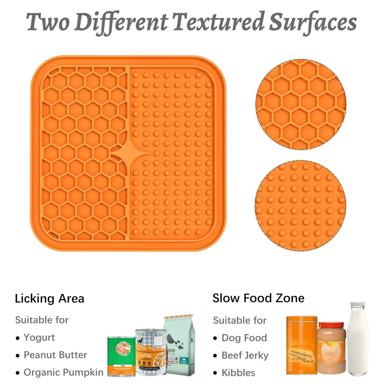 MateeyLife Licking Mats for Dogs and Cats, Premium Lick Pad with Suction Cups for Dog Anxiety Relief, Dog Puzzle Enrichment Toys for Boredom Reducer, Dog Food Mat Perfect for Bathing Grooming