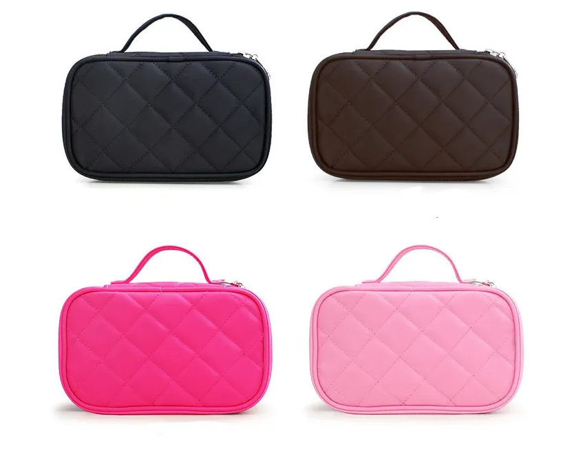 Waterproof double cosmetic bag