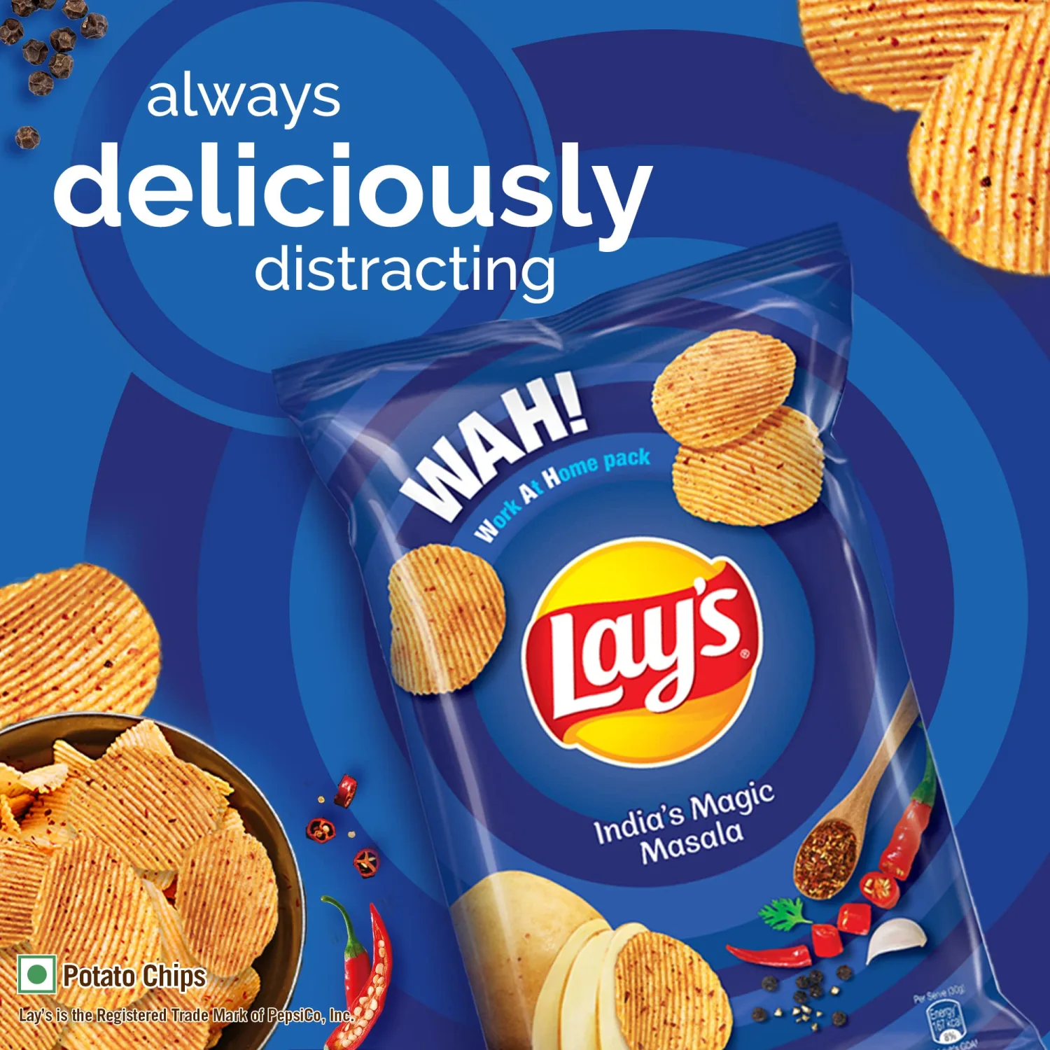 Lays Wafers Magic Masala 52g Pack, India