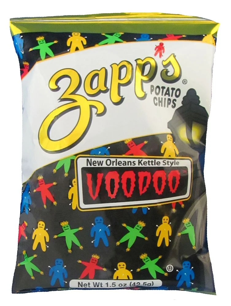 Zappâ€™s New Orleans Kettle-Style Potato Chips, Voodoo Flavor â€“ Crunchy Chips with a Spicy Kick, Great for Lunches or Snacking on the Go, 1.5 Ounce (Pack of 30)