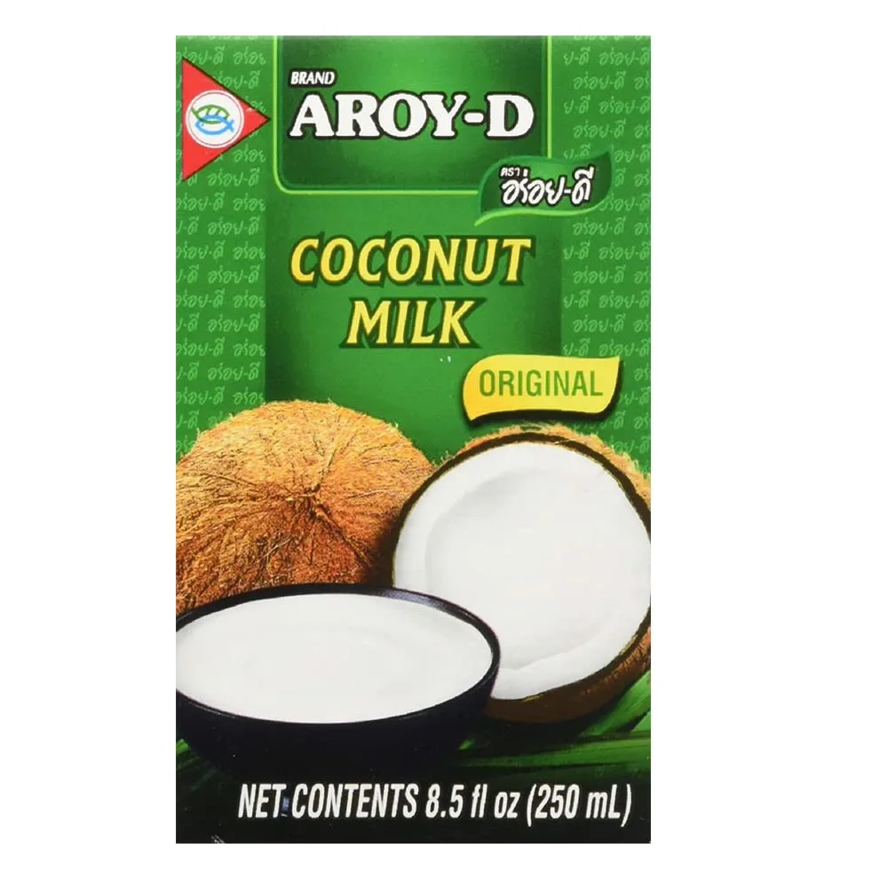 Aroy-D Coconut Milk 8.5 Fluid Ounce (250ml) (Coconut Milk 8.5oz, pack of 24)